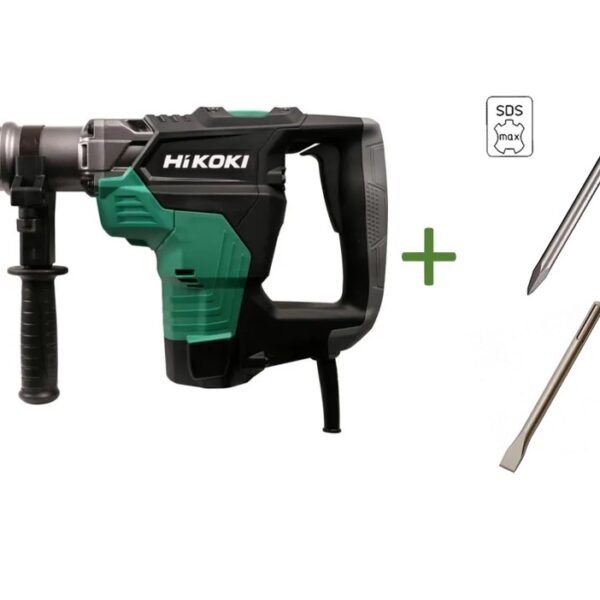 Martello demo-perforatore Hikoki DH40MC SDS MAX con 2 scalpelli 400mm e valigetta