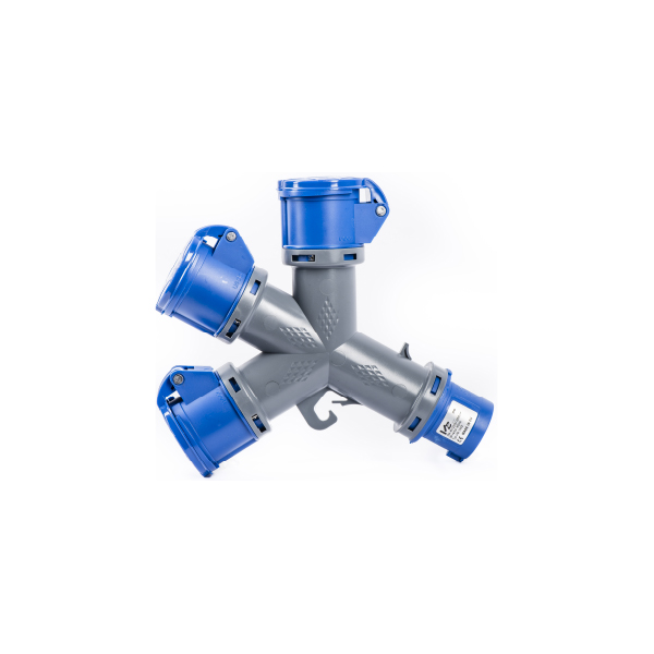 Tripla A 3 USCITE 16A 230V 2P+T IP44 VB