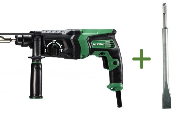Martello tassellatore 830 W DH26PC2 Hikoki con 2 scalpelli SDS PLUS 250mm
