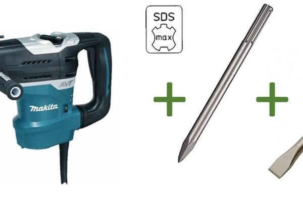 Martello rotativo Makita 40mm HR4013C 1100W 2 funzioni con 2 scalpelli 400mm