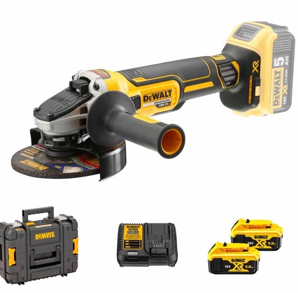 Smerigliatrice angolare brushless 125mm 18V 5,0Ah XR DCG405P2 DeWalt