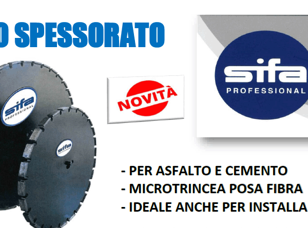 Disco diamantato spessorato diametro 450mm spessore 15mm Sifa